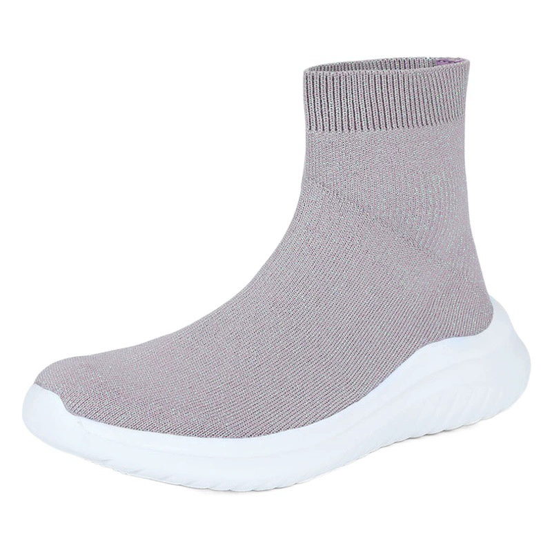 Осенне-зимние мужские и женские носки для пар, обувь с высоким берцем, сверхлегкие трансграничные носки из летающей ткани, обувь