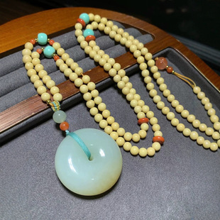Jin Yutang and Tian Yu Ping An Button Material with Fine Moisturizing Sugar Color and Faintly Concealed with Beeswax Chain for genuine goods Straight Hair