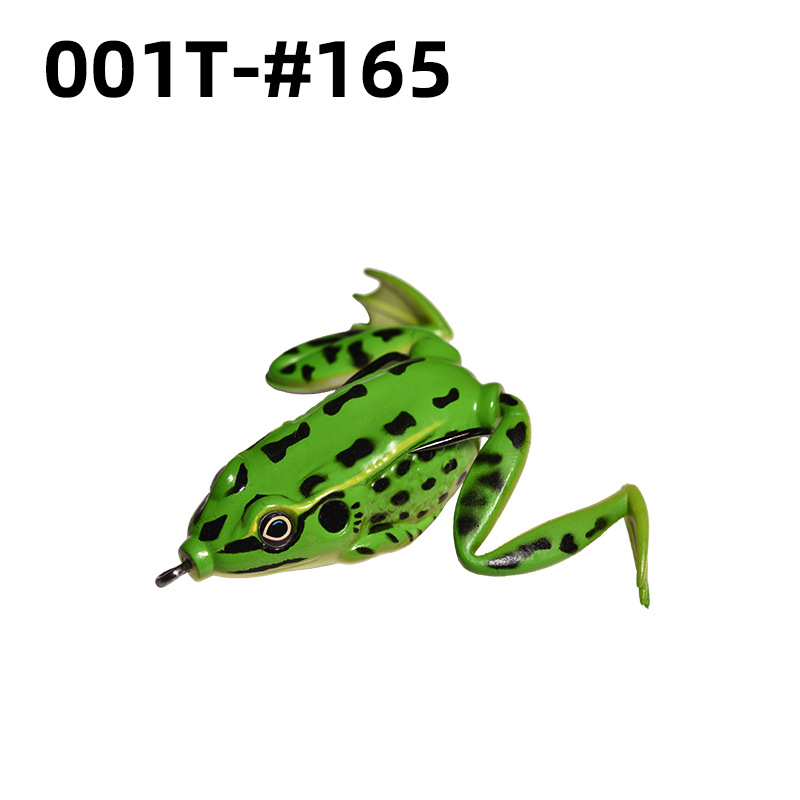 Lei Rana biónica Luya cebo suave Lei Rana cebo de imitación al por mayor tiro largo cebo negro Luya Lei Qiang Rana cebo falso lote