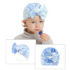 Infants baby Tire cap 2022 Spring and summer girl Hat Rib tie-dyed bow Tie Socket children