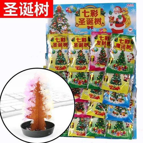 Paper tree blossom Christmas decoration watering colorful Christmas tree wishing tree wholesale watering toy magic Christmas tree
