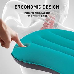 TPU Inflatable Pillow Ultra Lightweight Portable Office Nap Travel Three-in-One Outdoor Camping Pillow Waist Support Hug Pillow