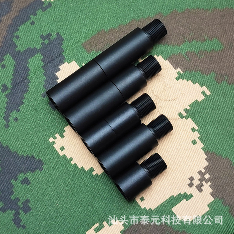 军模玩具14mm逆牙螺纹延长管 外管加长管 内径11.2mm套管配件