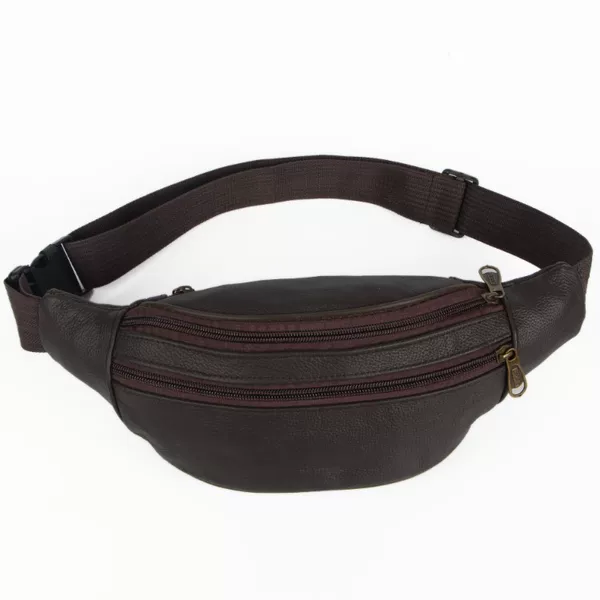 Leather Waist Bag Multi-purpose Outdoor Waist Bag Business Money Collection Leather Waist Bag Mobile Phone Wallet Wear-resistant Construction Site Waist Bag Wholesale
