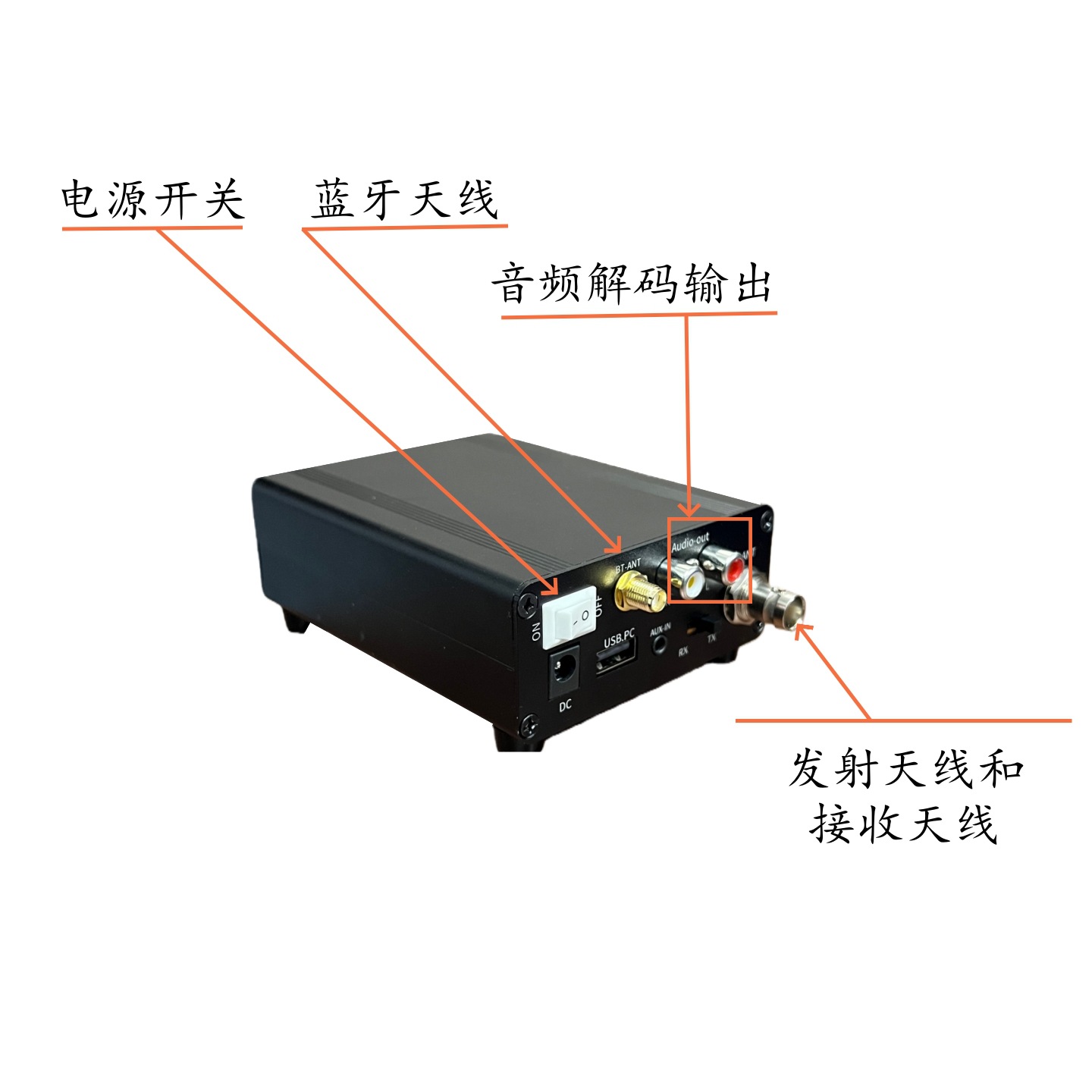 2.5W Fm Transmitter Fm Radio Audio Playback and Transmission Function Bluetooth Mp3 Wireless Player
