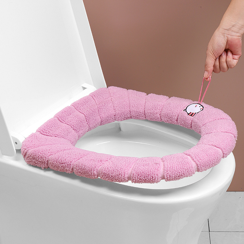 Toilet cushion north European style toilet house home sitting set in winter thickened toilet circle universal sitting pad can be washed