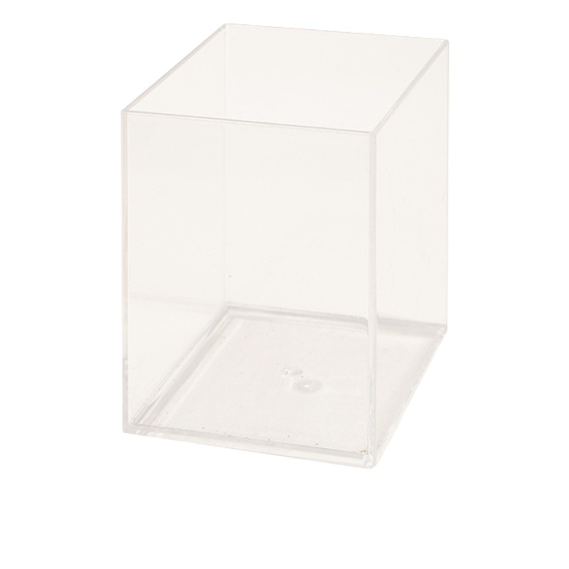 Transparente sostenedor de la pluma plástico acrílico cuadrado papelería contenedor de almacenamiento pluma suministros al por mayor estudiante cultura negocio creatividad