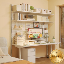 书架货架落地工厂电脑桌金属打孔直销卧室置物架免立式批发洞洞板