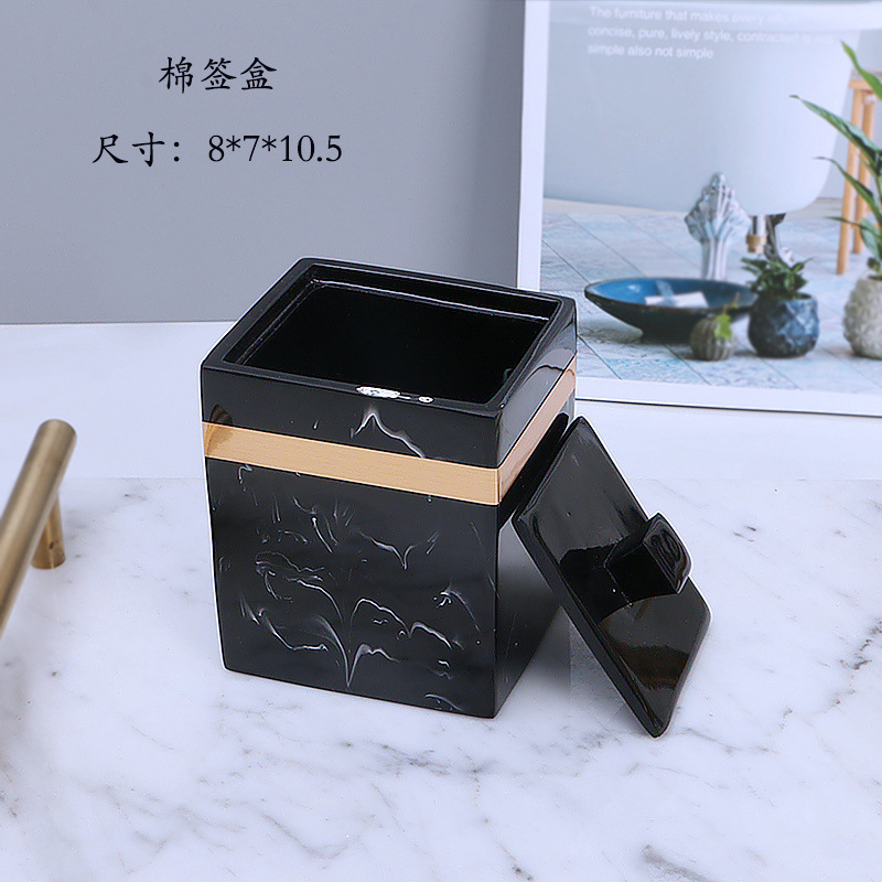 卫浴五件套欧式简约洗漱用品套装件刷牙漱口杯样板房浴室摆件轻奢|undefined