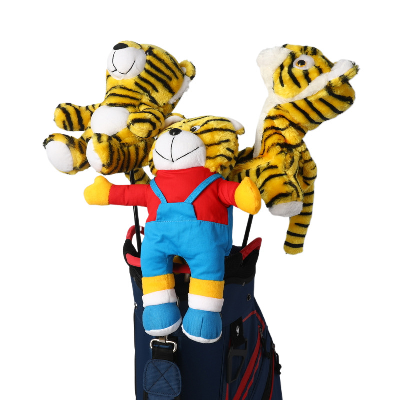 Juego de palos de tigre, juego de golf, juego de palos de muñeca, juego de palos de muñeca, juego de palos de relleno, juego de palos de lana