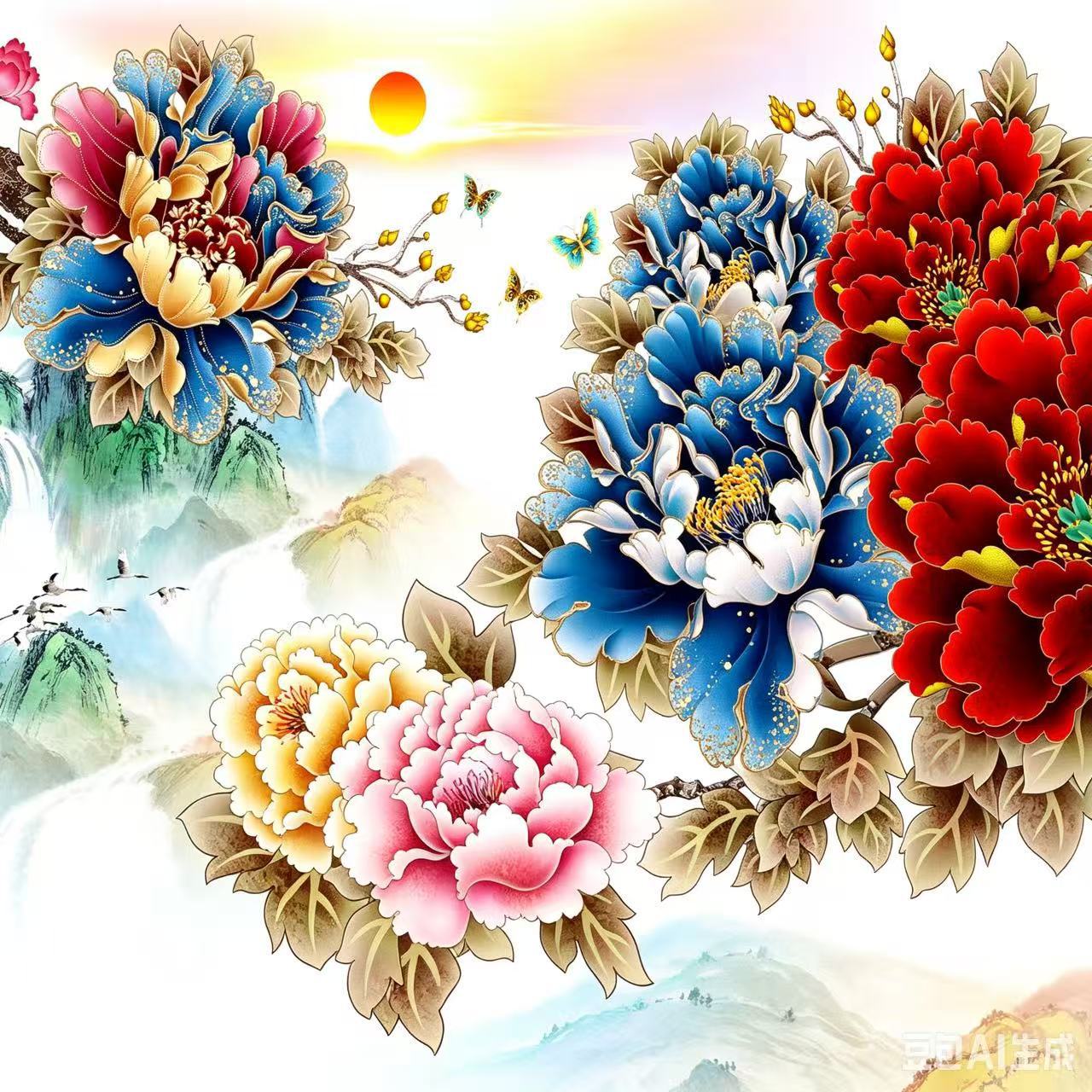 Las flores florecen y son ricas.