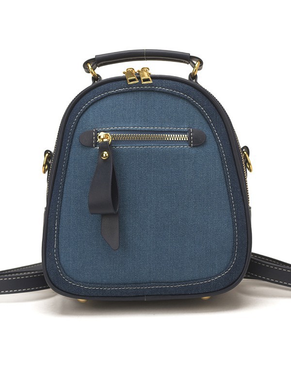 Bolsa de mano de tendencia transfronteriza 2026 nueva nicho Jeans mochila de hombro mochila multifuncional