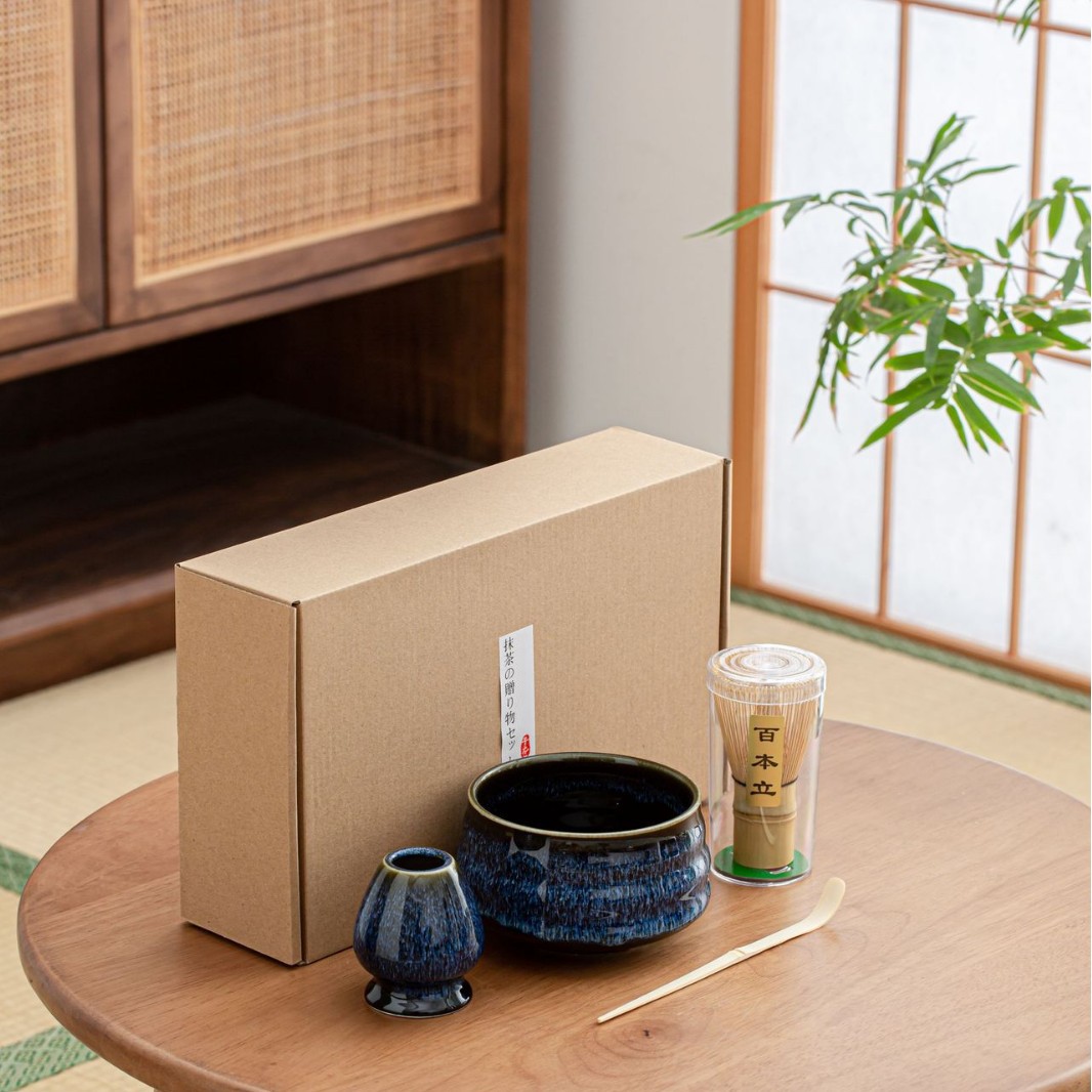 Caixa de regalo de estilo japonés de la dinastía Song, set de herramientas para ordenar té Matcha Matcha