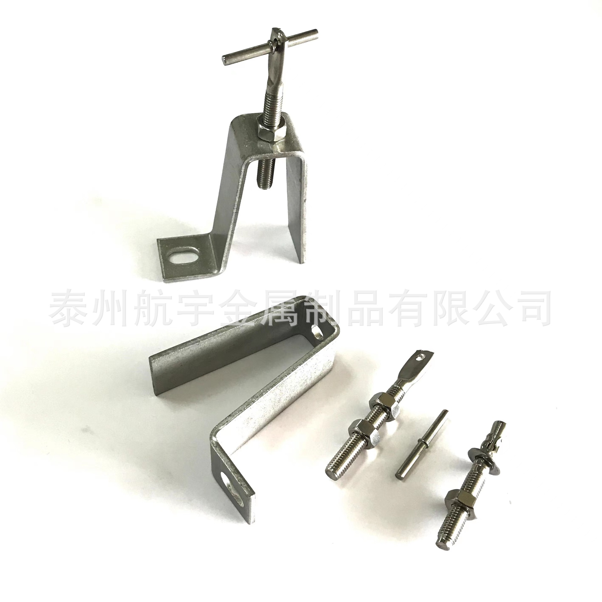 304不锈钢Z挂件 中东不锈钢角码钩  不锈钢扁头螺丝 销钉环销