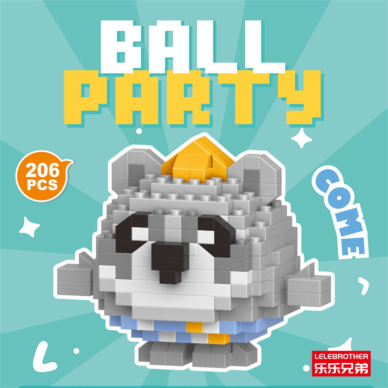 Venta al por mayor transfronteriza Lele Brothers ensamblado partículas pequeñas bloques de construcción de rompecabezas juguetes mini rompecabezas tridimensionales para niños micropartículas