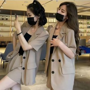 Plus-Size Fashion Suit for Chubby Women, Age-Reducing Shorts, Stylish New Jacket, Casual Summer Two-Piece Set