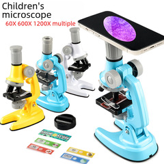 Cross-border Children's STEM Science Microscope Calibration 1200x Biological Education Science Kit Elementary School Student Experiment Tool Toy
