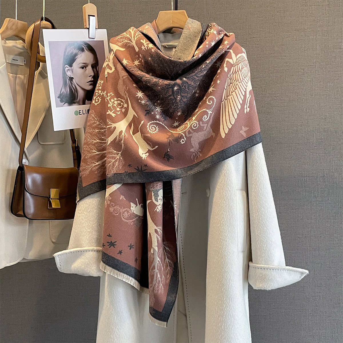 Sciarpa in cashmere da donna, sciarpa invernale di lusso_voghion.com