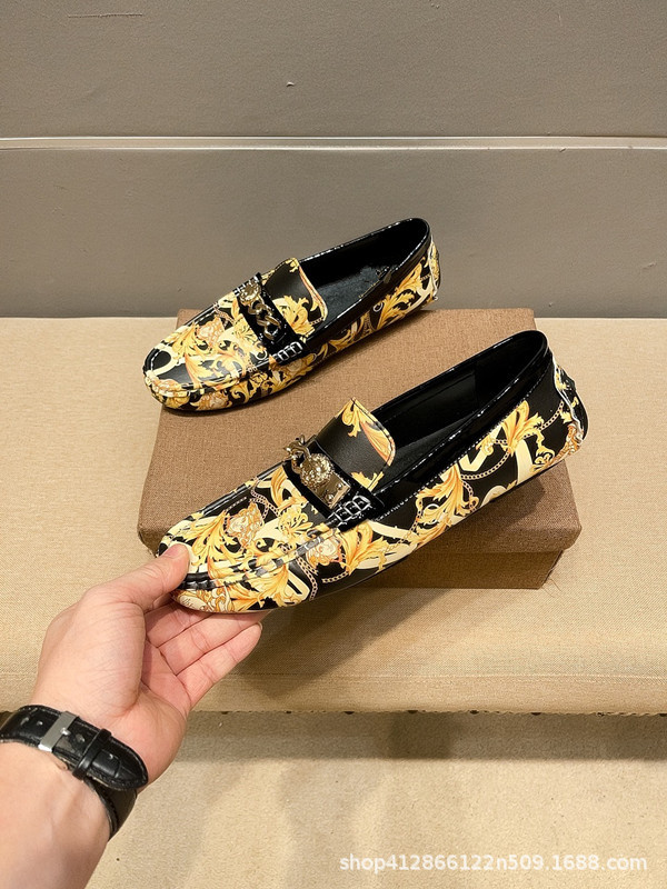 2025 nuevos zapatos transfronterizos Bean para hombres, zapatos de cuero genuinos, zapatos de cuero casuales, zapatos de hombre