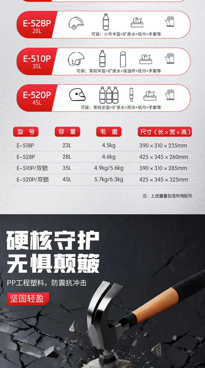 Wanlihao is suitable for the No.9 M5 100 electric vehicle tail box password lock, rear tail box, motorcycle trunk, large capacity