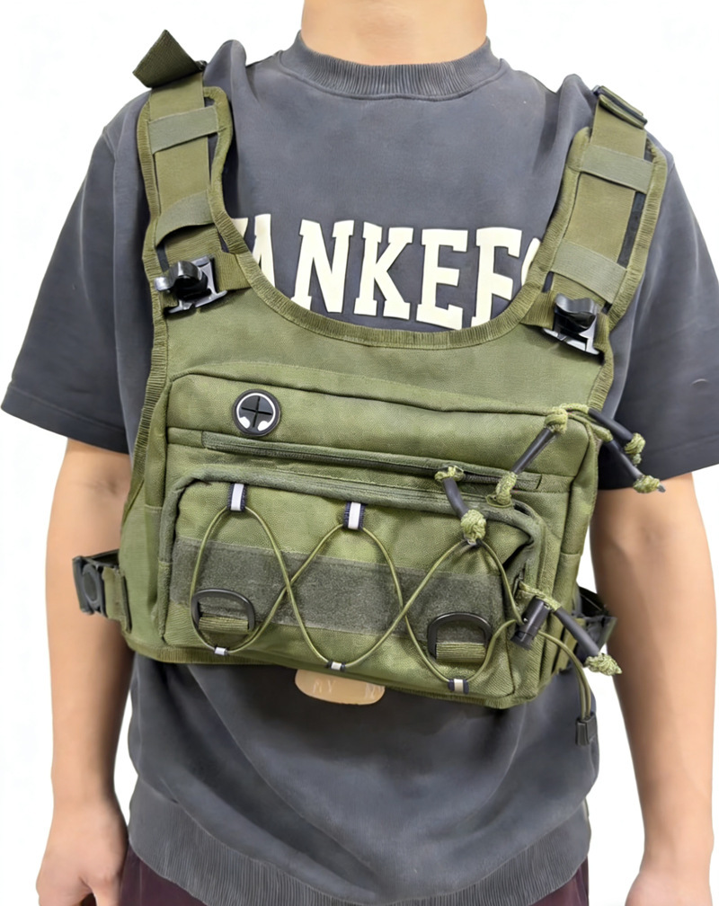 Outdoor-Sport-Fahrradrucksack multifunktional Wandern Bergsteigen Weste leicht Taktik Rucksack Gelände Brustbeutel