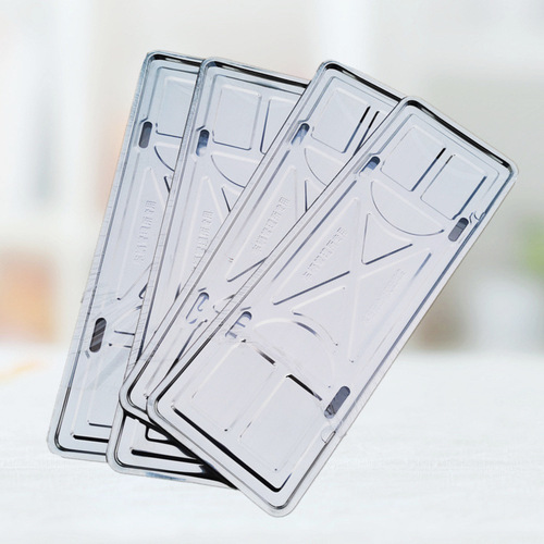 License plate frame license plate frame car plate frame blue number holder new energy green number plate frame sealing screws