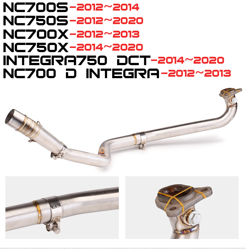 Applicable to Honda NC750X modified front exhaust NC700S Jimura R77 carbon fiber exhaust 2012-2021