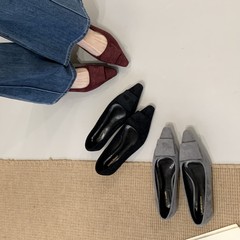 法式粗跟小香风单鞋女2025春秋季款新款气质玛丽珍女鞋低跟工作鞋
