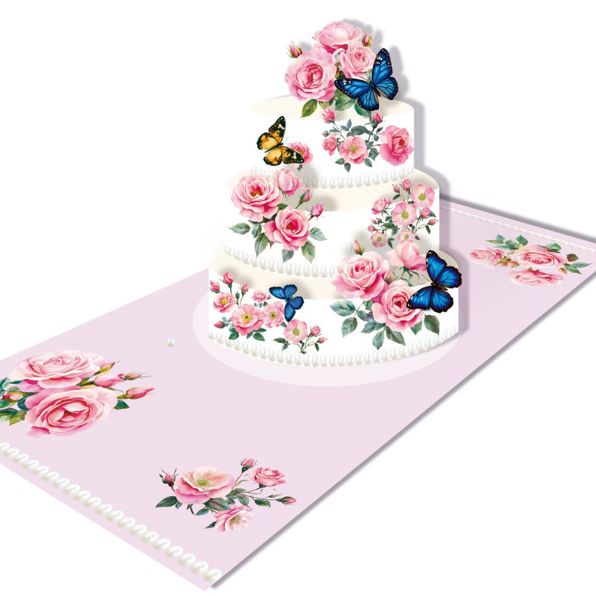 Кросс-граничная платформа Amazon TEMU: персонализированная 3D-стерео открытка с музыкой для дня рождения, высококачественная поздравительная открытка