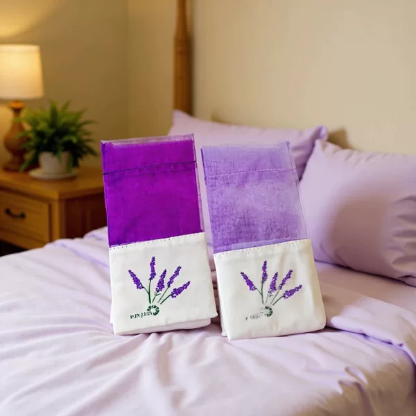 Lavender Sachet Wardrobe Fragrance Bag Mesh Patchwork Packaging Bag Aromatherapy Gift Bag Empty Bag Car Fragrance Sachet