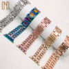 apply Apple Watch Band Double row Cowboy Chain Metal watch band iwatch8-1 representative Cross border wholesale