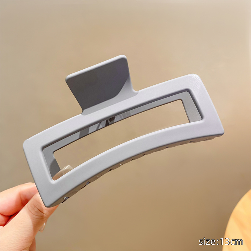 Volumen de pelo de gran tamaño antideslizante gran tiburón clip de pelo cuadrado clip de pelo cabeza de espalda clip de pelo tocado updo clip de pelo femenino