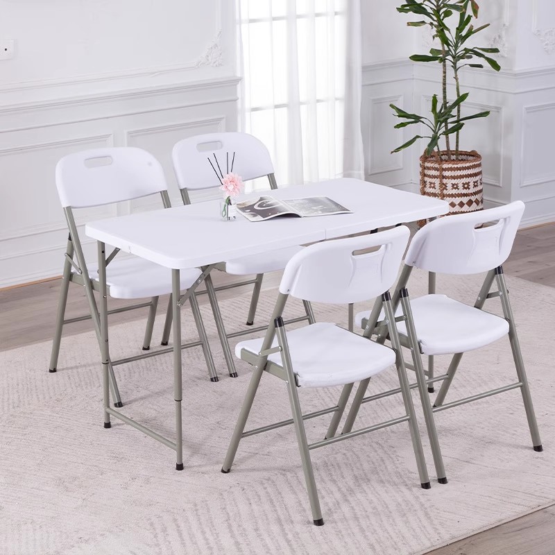 Mesa plegable elevadora, mesa plegable al aire libre, puesto de alto 90 mercado nocturno, mesa larga de plástico, mesa de comedor para el hogar, mesa y silla simples