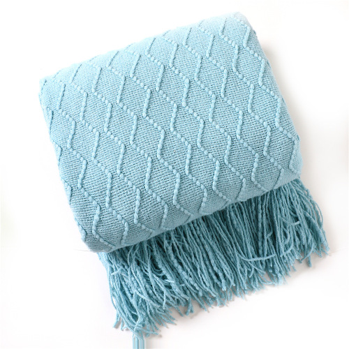 INS Sofa Blanket Knitted Small Blanket Diamond Nap Blanket Air Conditioning Blanket Bed Cover Blanket Lunch Blanket Blanket