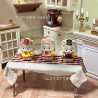 3D立体跨境kt麦麦摆件可爱diy配件家居摆件钥匙扣配件