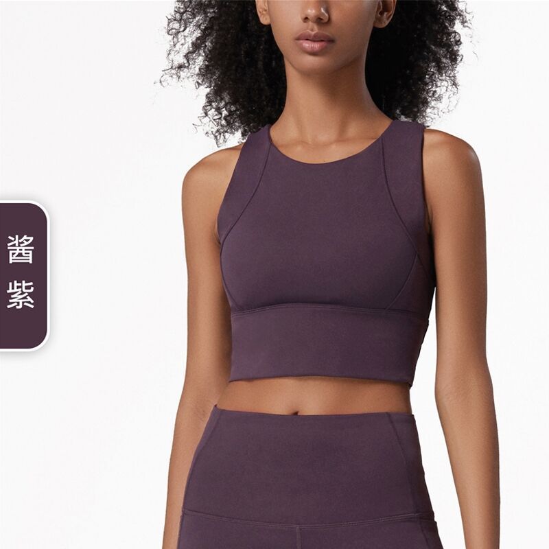 Ropa interior deportiva de verano de alta resistencia a prueba de golpes de las mujeres empuja hacia arriba el pecho grande Chaleco de Yoga de una sola pieza correr entrenamiento fitness sujetador