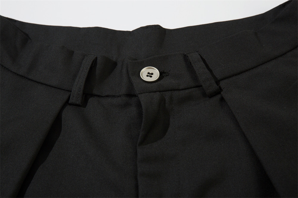 Men's Clothing Casual Suit Set Trendy High Street Single Breasted Two Button Suit Jacket Loose Pleated Wide Leg Suit Pants_voghion.com