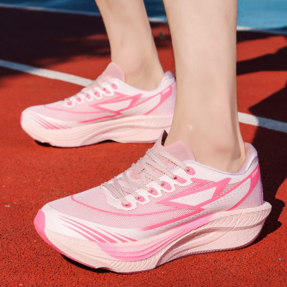 2025 new men's and women's shock absorption wear-resistant non-slip student carbon plate sneaker mesh breathable ultra-light racing running shoes