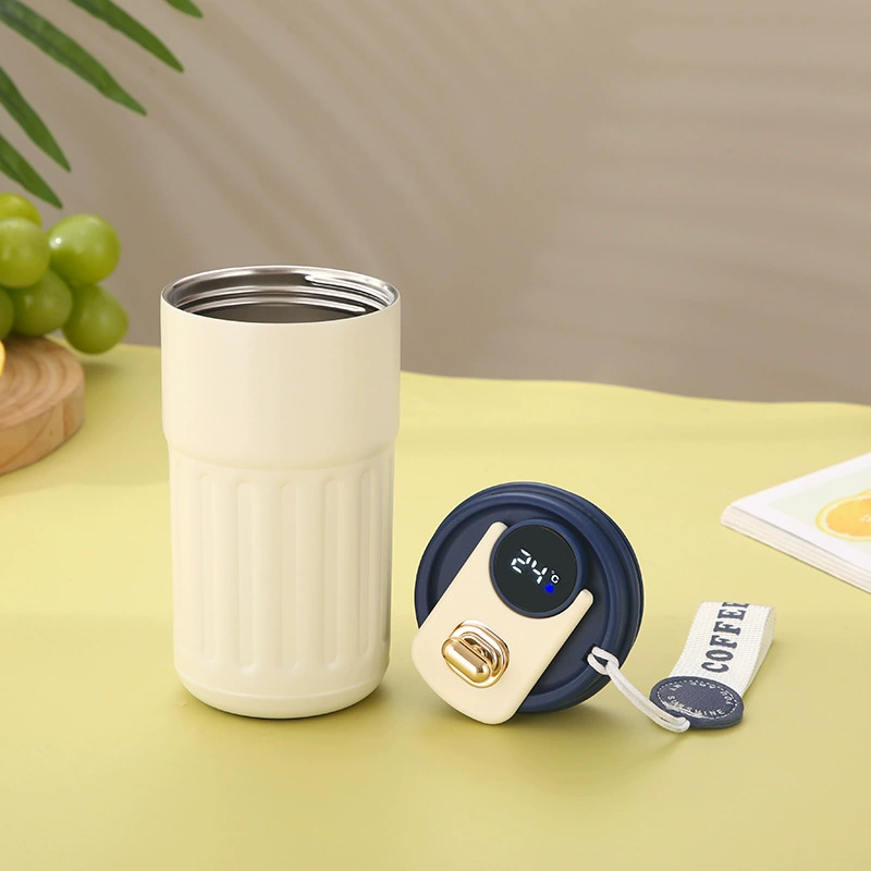Smart coffee high quality thermometer with glass, glass stainless steel, tea cup, Birthday gift, custom-made