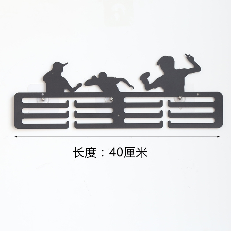 En stock Medallero de hierro estante de exhibición de medalla de maratón medalla de oro estante de almacenamiento variedad creativa