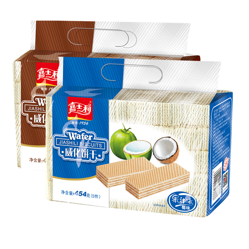嘉士利果味威化饼干休闲零食批发团建旅行优选454g/袋