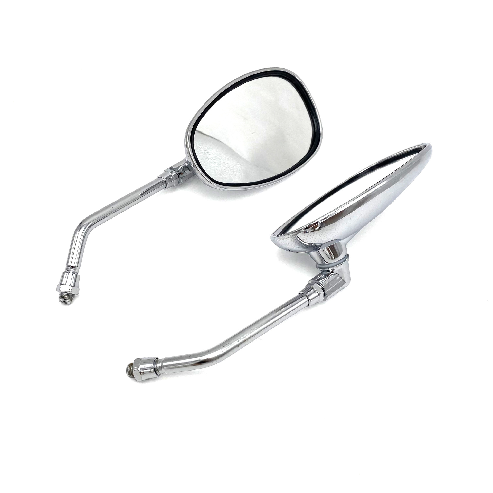 Suitable for Diamond Leopard Electroplated Rear-view Mirror Motorcycle Rear-view Mirror Modification Personalized Oval Universal Electric Vehicle Mirror