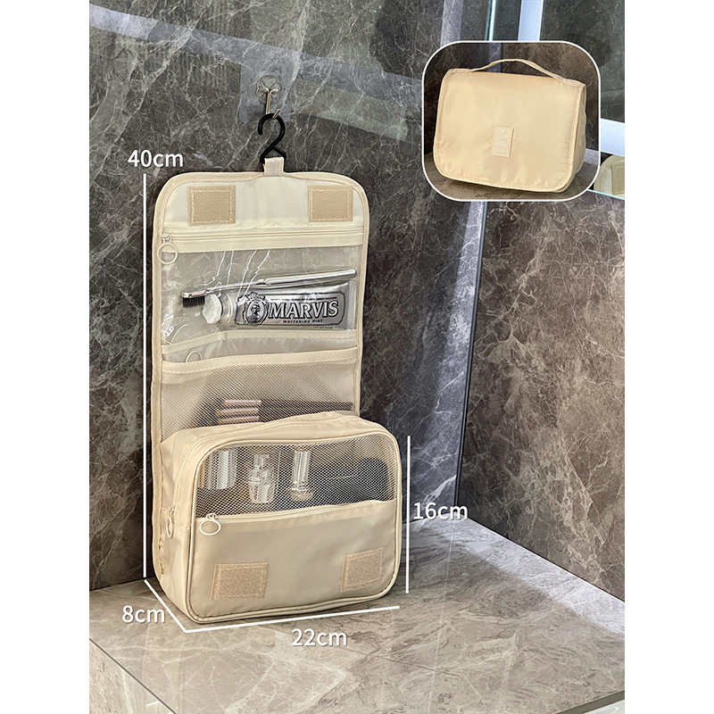 2024 nueva bolsa de maquillaje portátil de gran capacidad para mujeres bolsas de almacenamiento plegables para productos de cuidado de la piel de viaje bolsas de lavado bolsas de almacenamiento