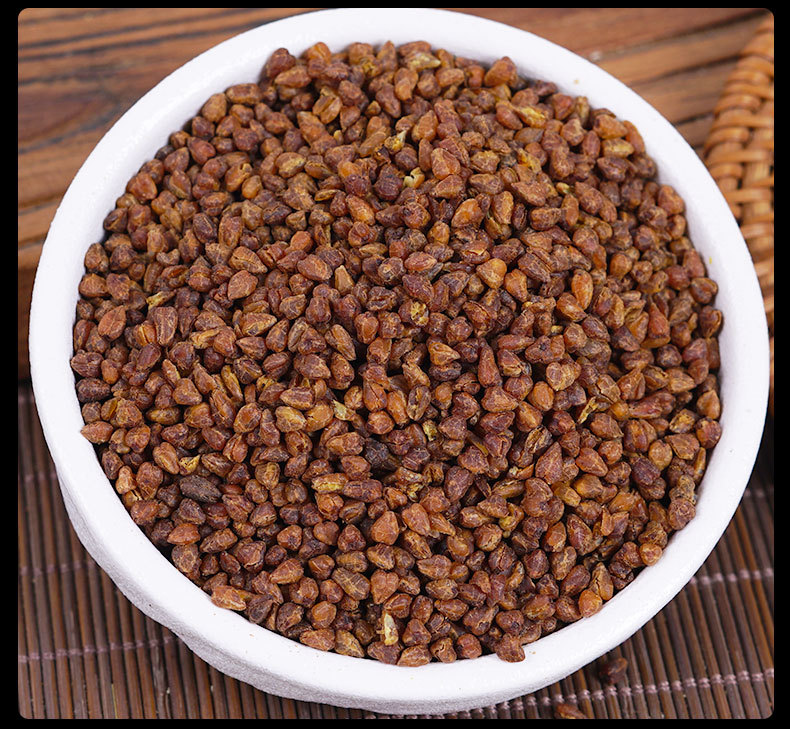 Black Tartary Buckwheat Tea (Fagopyrum tataricum) — Roasted Herbal Tea, 500g Jar details