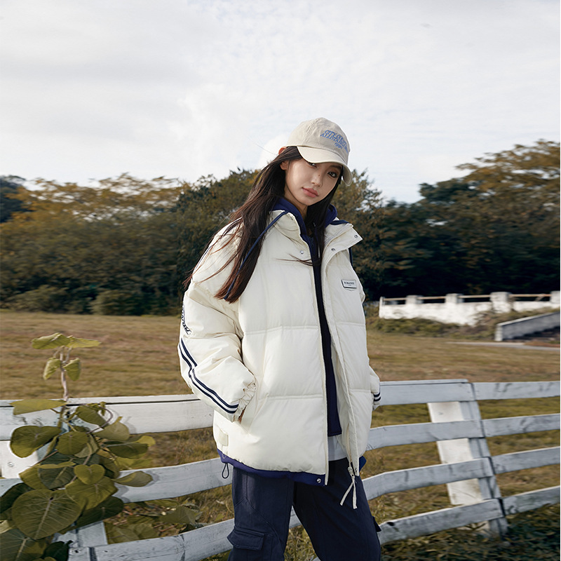 2025 invierno nuevo estilo de algodón femenino universal corto estilo de moda con capuzas suelta de algodón femenino coreano chaqueta de algodón delgada chaqueta image 3