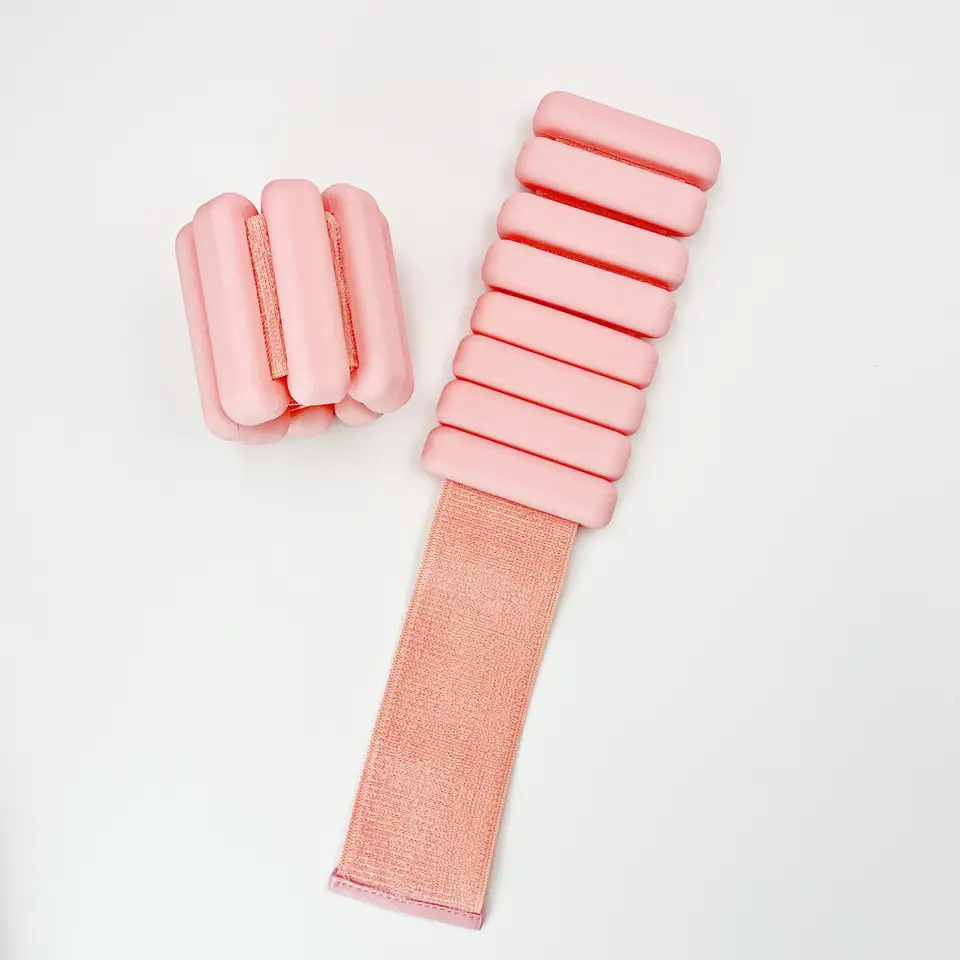 Mano ajustable deportes pulsera de silicona ponderada pulsera de peso presión fitness yoga corriendo 1 libra 2 libras 4 libras