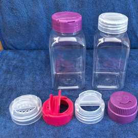 200ml四方PET调料瓶厨房烧烤料椒盐孜然甘梅粉辣椒调料罐