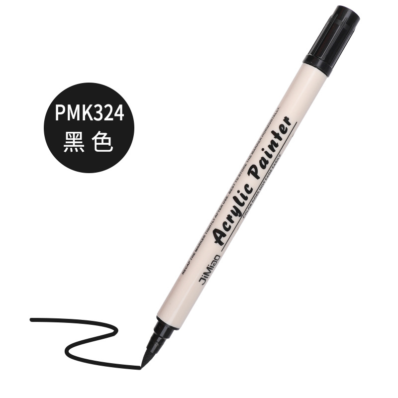 Marcador de acrílico nuevo núcleo de algodón pluma de doble cabeza 36 color marcador único al aire libre pintura acrílica acuarela pluma