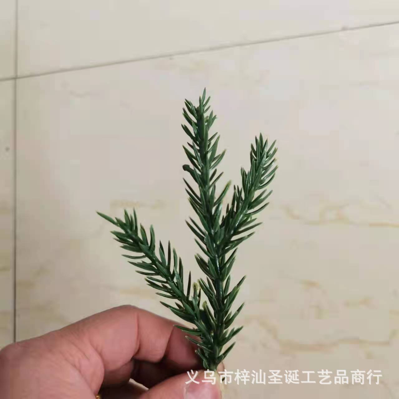 仿真松针 12厘米双面立体三叉小松针 圣诞礼盒包装圣诞松针枝装饰-阿里巴巴