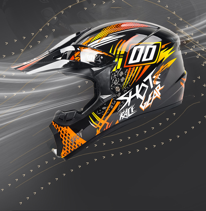 Cross-Border Supply of Dot Motorcycle Helmets, Off-Road Helmets, Mountain Bike Full-Face Helmets, Go-Kart Downhill Bicycle Helmets